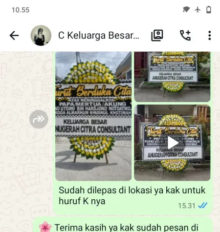 Pengiriman Papan Bunga Duka Kawasan Industri Jababeka